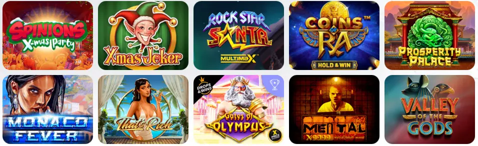 SPINBOOKIE CASINO Tragamonedas clásicas